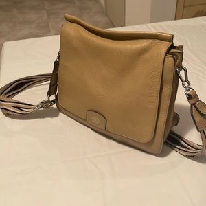 Vince Camuto beige crossbody leather bag